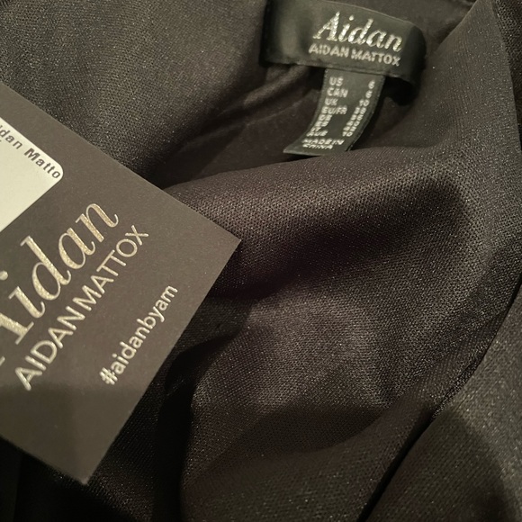 NWT (6) Sleeveless v neck flutter ruffle neckline black sequin shift mini dress - Picture 5 of 11